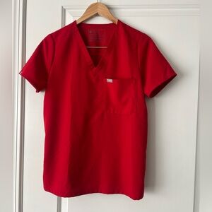 Women's Winning Red Catarina™ - One-Pocket Scrub Top